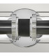 Masthead 2 Light Outdoor Wall Light Polished Chrome & Black IP44-4