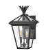 Palma 2 Light Medium Outdoor Wall Lantern Black IP44-1