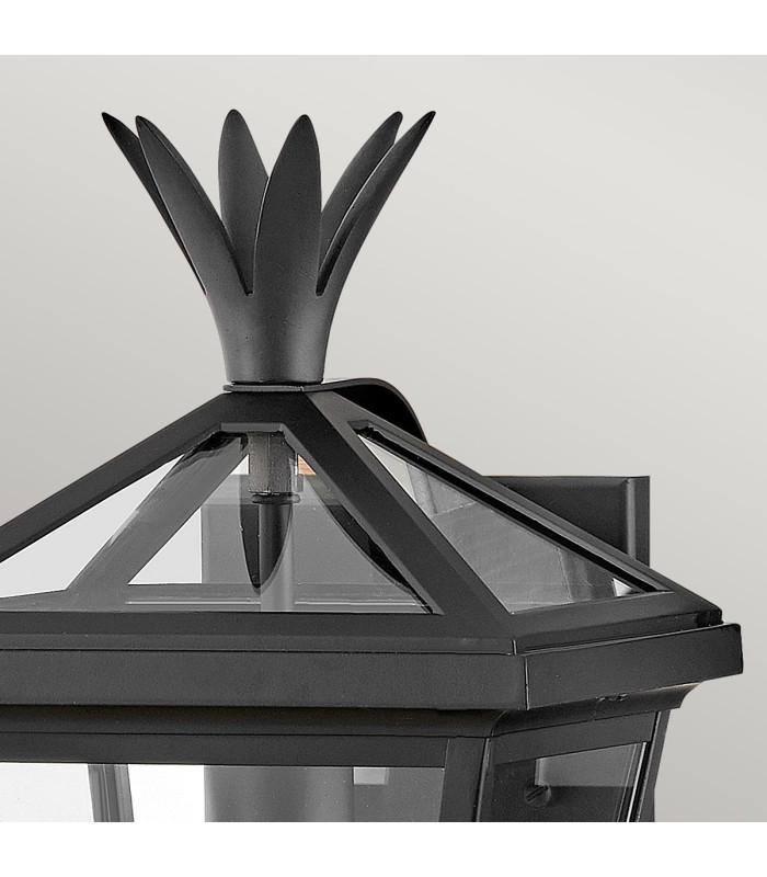 Palma 1 Light Small Outdoor Wall Lantern Black IP44-3
