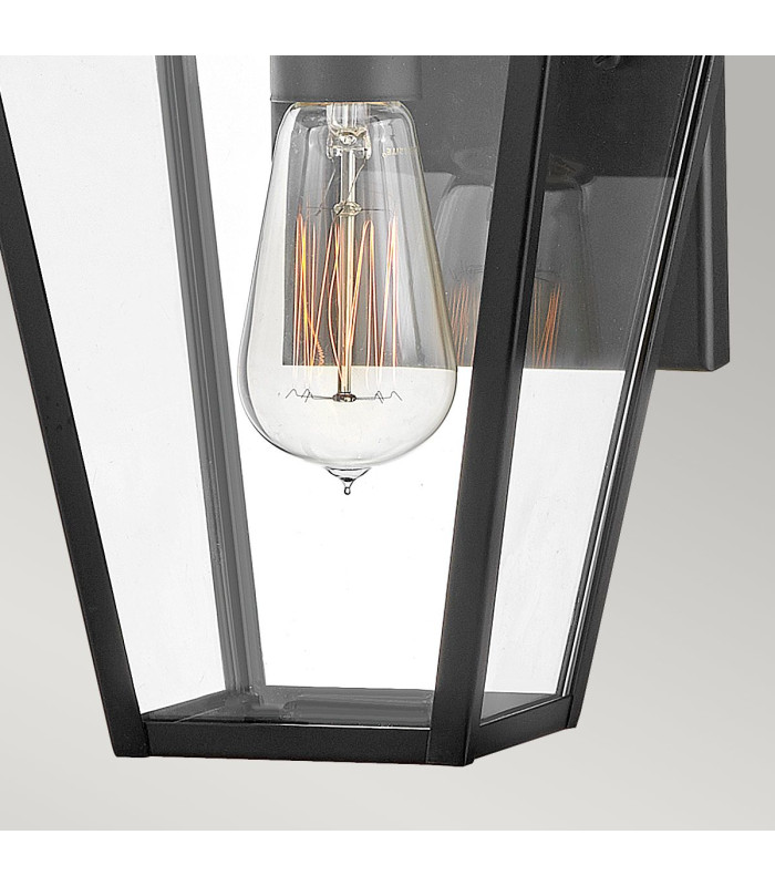 Palma 1 Light Small Outdoor Wall Lantern Black IP44-4