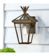 Palma 1 Light Small Outdoor Wall Lantern Burnished Bronze IP44-3