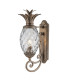 Plantation 1 Light Medium Outdoor Wall Lantern Burnished Bronze IP44-1