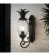 Plantation 1 Light Medium Outdoor Wall Lantern Museum Black IP44-3
