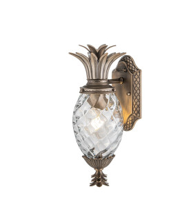 Plantation 1 Light Small Outdoor Wall Lantern Burnished Bronze IP44-1
