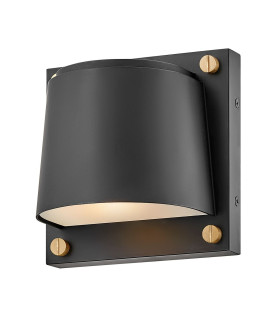 Scout 1 Light Small Outdoor Wall Light Black IP44-1