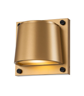 Scout 1 Light Small Outdoor Wall Light Painted Heritage Brass IP44-1