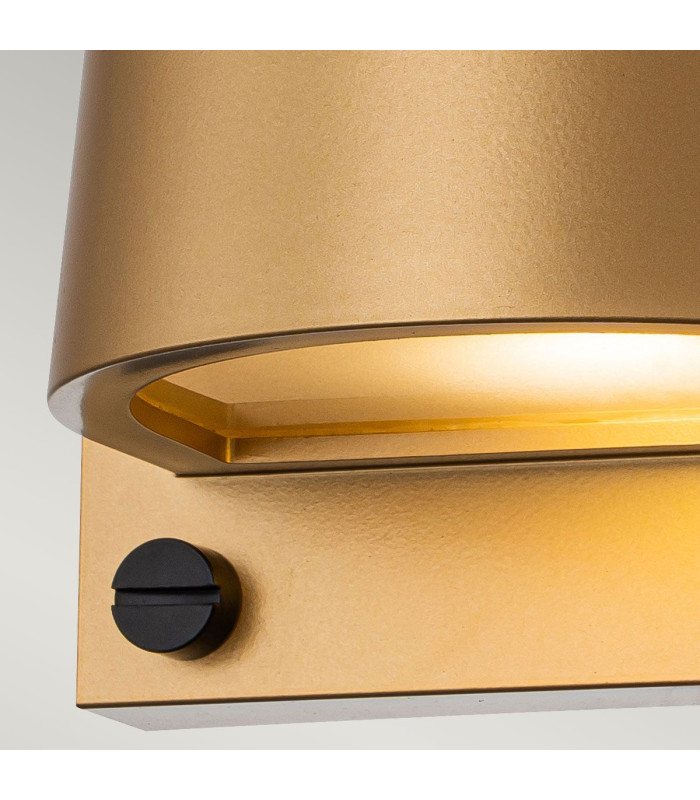 Scout 1 Light Small Outdoor Wall Light Painted Heritage Brass IP44-4