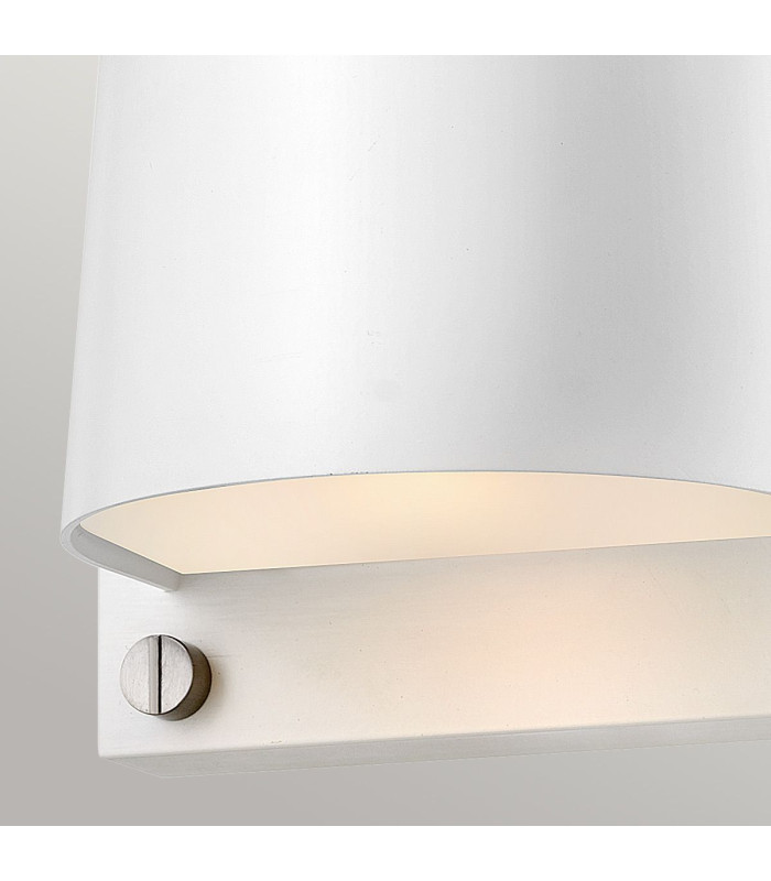 Scout 1 Light Small Outdoor Wall Light Satin White IP44-4