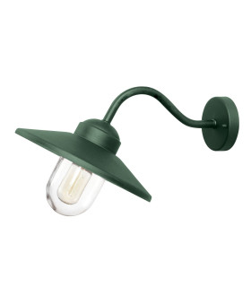 Klampenborg 1 Light Outdoor Wall Lantern Fir Green IP44-1