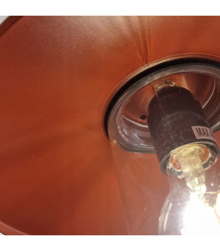 Klampenborg 1 Light Outdoor Wall Lantern Oxide Red IP44-4