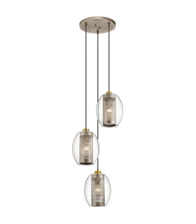 Asher 3 Light Pendant Circle Antique Pewter-1