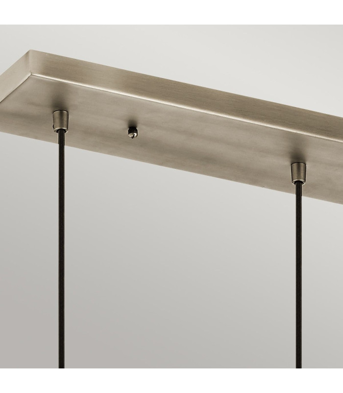 Asher 3 Light Pendant Rectangle Antique Pewter-3