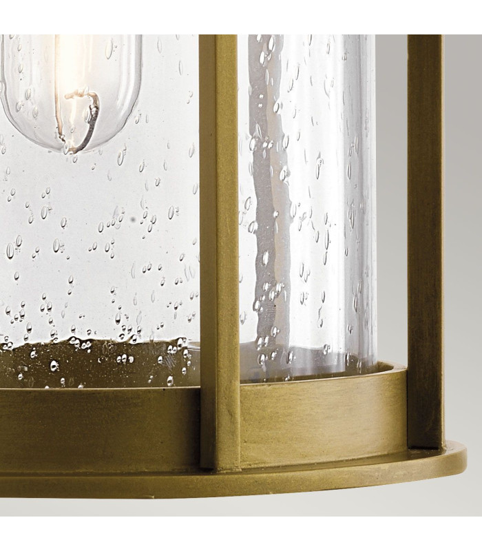Camillo 1 Light Medium Outdoor Wall Lantern Painted Natural Brass IP44-4