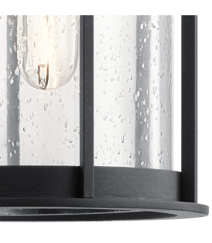 Camillo 1 Light Medium Outdoor Wall Lantern Textured Black IP44-4
