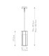 Camillo 1 Light Outdoor Pendant Textured Black IP44-2