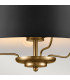 Luella 3 Light Duo-Mount Pendant Black & Brass-4