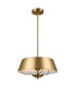 Luella 3 Light Duo-Mount Pendant Brushed Natural Brass-1