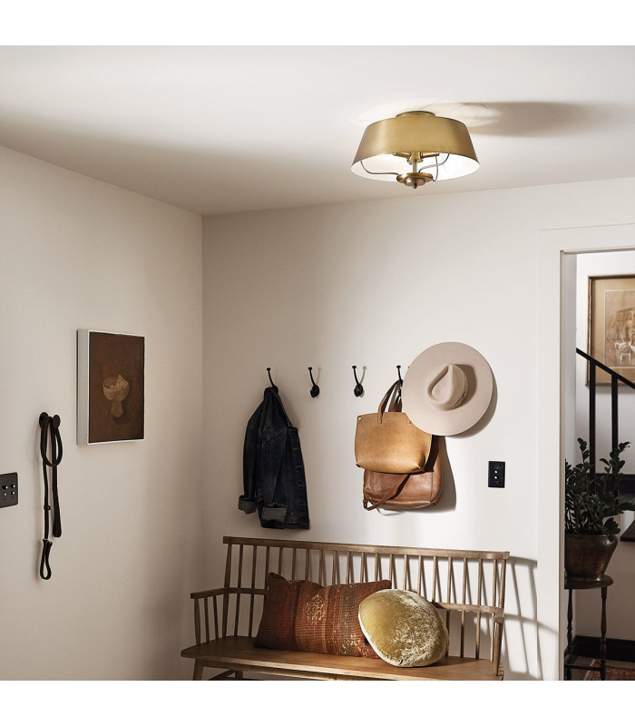 Luella 3 Light Duo-Mount Pendant Brushed Natural Brass-3
