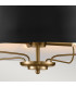 Luella 4 Light Duo-Mount Pendant Black & Brass-4
