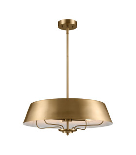 Luella 4 Light Duo-Mount Pendant Brushed Natural Brass-1