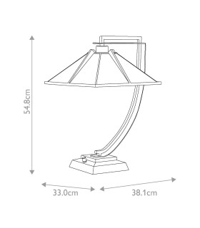 Pomeroy 1 Light Table Lamp Western Bronze-2