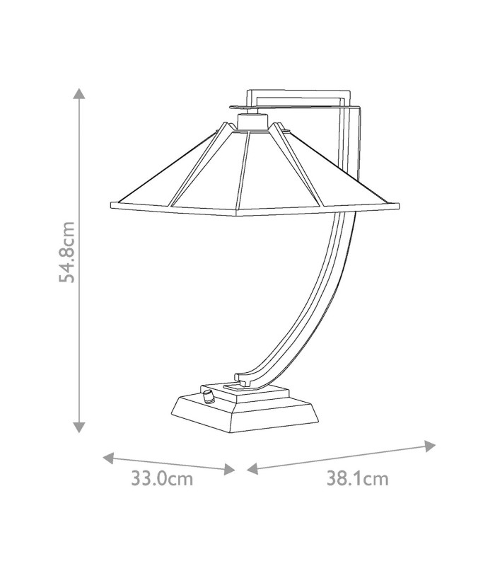 Pomeroy 1 Light Table Lamp Western Bronze-2