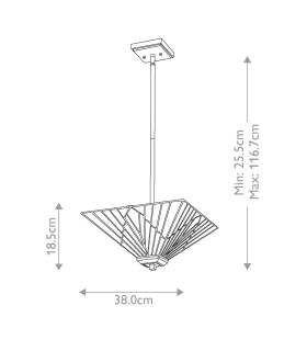 Alderley 2 Light Trio-Mount Pendant Vintage Bronze-2