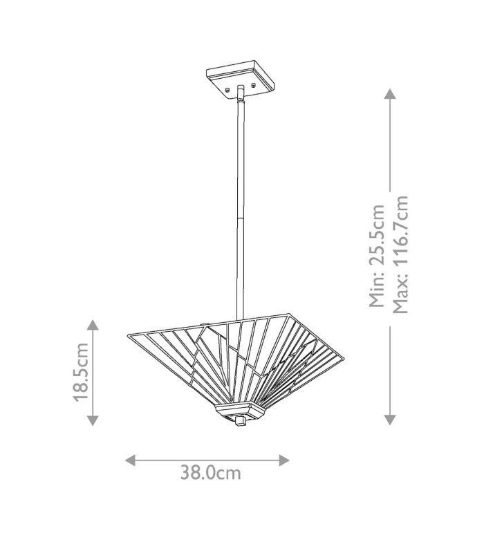 Alderley 2 Light Trio-Mount Pendant Vintage Bronze-2