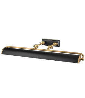 Winchfield 4 Light Large Picture Light Aged Brass & Matte Black-1