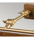 Winchfield 4 Light Large Picture Light Aged Brass & Oak Effect-4