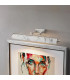 Winchfield 4 Light Large Picture Light Polished Nickel & White Marble Effect-3