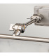 Winchfield 4 Light Large Picture Light Polished Nickel & White Marble Effect-4