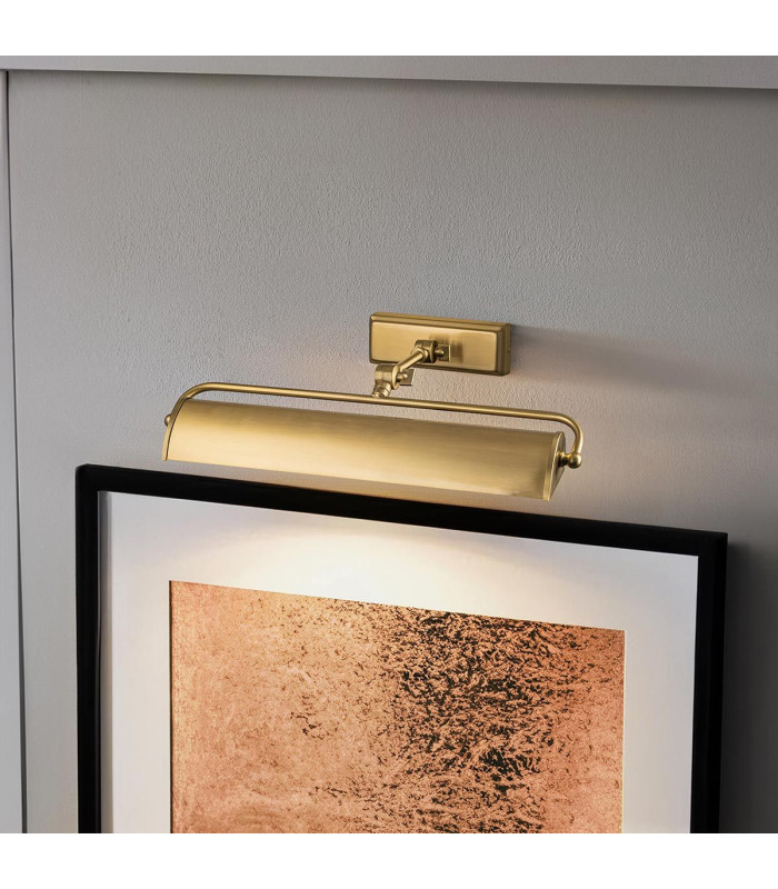 Winchfield 2 Light Medium Picture Light Aged Brass-3