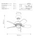 Canfield 76cm Pull Chain Ceiling Fan Brushed Nickel-2