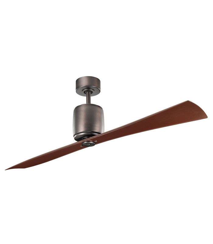 Ferron 152cm 2 Blade Ceiling Fan Oil Brushed Bronze Remote Control-1