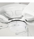 Kevlar 107cm Pull Chain 5 Blade Ceiling Fan Matte White-4