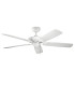Kevlar 152cm Pull Chain 5 Blade Ceiling Fan Matte White-1