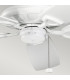 Kevlar 152cm Pull Chain 5 Blade Ceiling Fan Matte White-3