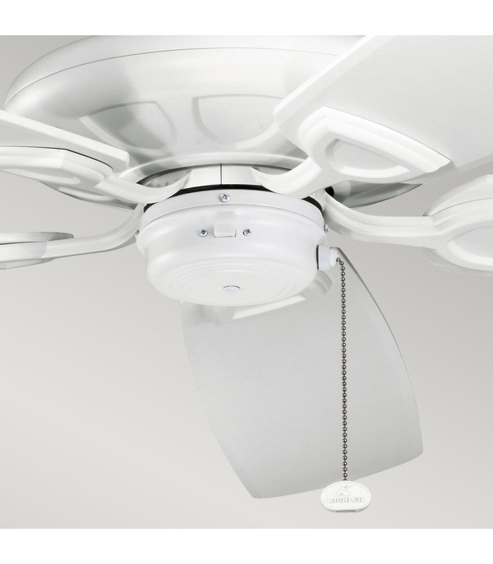 Kevlar 152cm Pull Chain 5 Blade Ceiling Fan Matte White-3