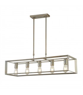 5 Light Bar Pendant Silver, Gold, E27 - 1