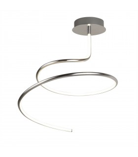 Integrated LED 1 Light Flush Satin Silver, White, Chrome, Silver - 1