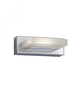 Integrated LED 1 Light Wall Light Chrome, Frosted - 1