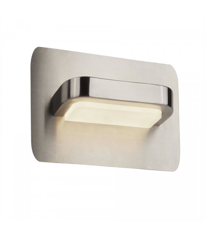 Integrated LED 1 Light Wall Satin Nickel, Frosted, White - 1