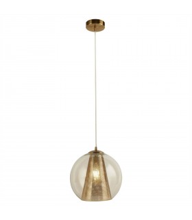 1 Light Pendant Mesh Satin Brass, E27 - 1