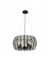 5 Light Pendant Matt Black, Glass, E14 - 1