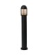 Outdoor Bollard Light Matt Black, Opal Polycarbonate IP44, E27 - 1