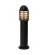 Outdoor Bollard Light Matt Black, Opal Polycarbonate IP44, E27 - 1
