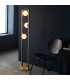Teo Multi Arm Floor Lamp Brushed Gold Finish Gloss Opal Glass 3x G9-3