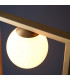 Teo Multi Arm Floor Lamp Brushed Gold Finish Gloss Opal Glass 3x G9-6