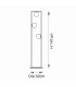 Teo Multi Arm Floor Lamp Brushed Gold Finish Gloss Opal Glass 3x G9-9